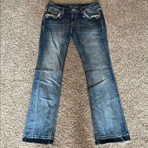 Grace Blue Boot Cut Jeans with Vintage Flare